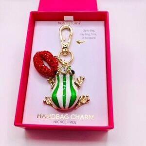 True To Form Red Kiss and Frog Bag Charm